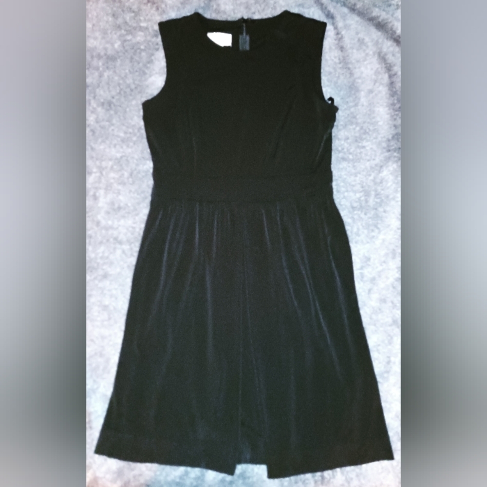 Black Armless Mid Length Dress
